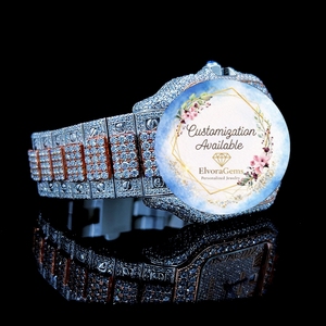 Reloj Inteligente Redondo de Moda con Correa de Acero Inoxidable, Gemas, Joyería Personalizada Disponible, Moda Femenina - Product Image 3
