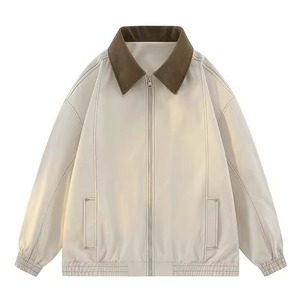 Veste de travail vintage américaine pour hommes, grande taille, en toile, style décontracté, fermeture éclair, idéale pour la saison hivernale - Product Image 3