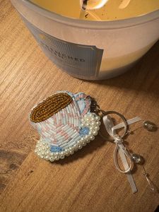 Boho Chic Embroidery Beaded <b>Keychain</b> Handmade Colorful Beadwork Purse Accessory for Women - Product Image 6