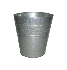 Metal <b>Dustbin</b> with Elegant Embossed Design for Residential Commercial Use - Product Image 2