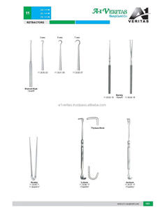 Retractor de Gancho para Amígdalas Lukens de Acero Inoxidable VERITAS A-1 de Primera Calidad, 17 cm, Instrumento Quirúrgico Manual Reutilizable - Product Image 6