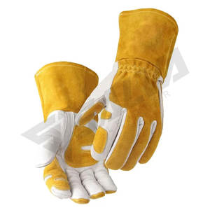 Guantes de Trabajo de Cuero Vacuno Resistentes y Reutilizables de Diseño Personalizado, Guantes de Seguridad de Alta Calidad - Product Image 2