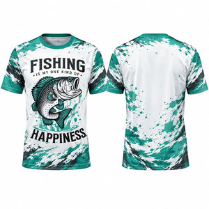 Fishing <b>Shirt</b> <b>Men</b> Quick Dry UPF 50 Sublimation <b>Print</b> Green White Pattern Outdoor Wear Fishing <b>Shirt</b> - Product Image 1