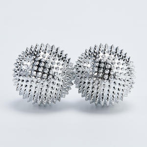 Metal Magnetic <b>Hand</b> <b>Massage</b> Ball 5.6cm Plated - Product Image 5