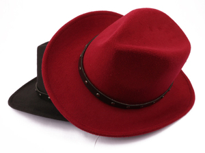 Sombrero de fiesta de moda unisex, sombrero vaquero occidental al por mayor, gorra de fieltro de vaquera en oferta - Product Image 5