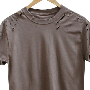 Camiseta Vintage con Logotipo Personalizado, Ropa de Moda de Fábrica, Camiseta Urbana de Alta Calidad con Estilo Desgastado - Product Image 5