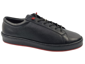 Chaussures de marche montantes noires pour hommes Dlords, à lacets, avec embout en caoutchouc antidérapant, semelle intermédiaire en EVA, gravées, toutes saisons, décontractées - Product Image 1