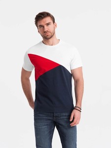 Camiseta de Hombre de Manga Corta, Cuello Redondo, Corte Regular, Informal, Tejida, 100% Algodón Ecológico, Blanca, Roja, Azul Marino - Product Image 1