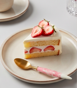 Ensemble de couverts Glam Pink Marble Handle Gold, fourchette, couteau, cuillère, cuillère à café, compatible lave-vaisselle, pour usage en cuisine - Product Image 3