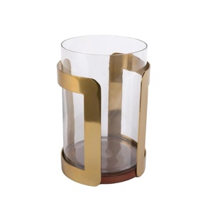 Wedding Decoration Metal Glass <b>Candle</b> Wax Jar Stand Luxury Home Decor Decorative <b>Candle</b> Holder For Holiday Party Occasion Items - Product Image 4