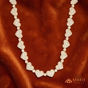 Collier à maillons en forme de cœur en moissanite plaqué or 18 carats, bijoux de mode, pendentif élégant et classique pour femmes et hommes, style New York City - Product Image 3