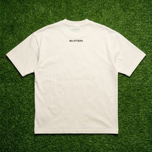 Camiseta de Hombre Color Blanco Hueso, Cuello Redondo, Manga Corta, Corte Holgado, Estampado Minimalista, Ropa Casual - Product Image 6