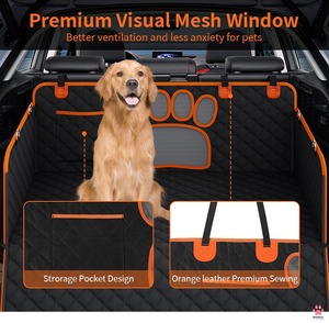 ผ้าคลุมเบาะหลังรถยนต์แบบกันน้ำ 4 in 1 พร้อมหน้าต่างตาข่าย ป้องกันการลื่น ป้องกันรอยขีดข่วน แผ่นรองท้ายรถ - Product Image 3