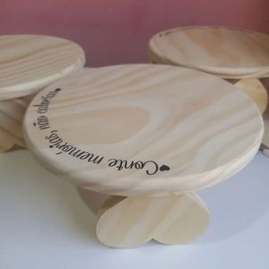 Elegante Soporte de Madera para Presentación de Pasteles, Postres y Decoración Rústica para el Hogar y la Cocina - Product Image 6