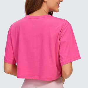 Camiseta Transpirable para Mujer, Top Corto, Venta al por Mayor, Último Diseño 2026, Camiseta Blanca para Mujer, 100% Algodón, Precio Razonable - Product Image 3