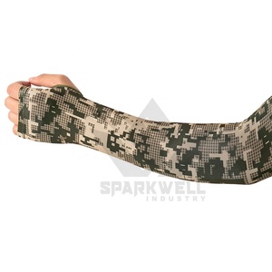 Manchon de cyclisme unisexe imprimé camouflage anti-UV en Spandex et Polyester pour adulte, sans couture - Product Image 2