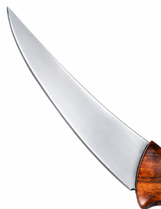 Couteau de cuisine de camping à manche en bois, lame en acier au carbone à pointe tombante, bord droit, outil de cuisson DIY monobloc - Product Image 2