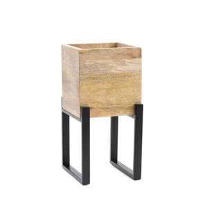 Jardinière rectangulaire en bois de grande qualité à prix raisonnable pour la décoration des centres commerciaux. - Product Image 2