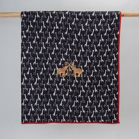 Haute qualité Machine bébé couverture coton Animal girafe impression couette à la main bébé lit berceau couette main douce lumière couverture
