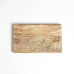 Bandeja Rústica de Madera de Mango, Plato para Servir Desayuno, Platos de Alta Calidad para Servir Café con Bordes Decorativos en las Esquinas - Product Image 5