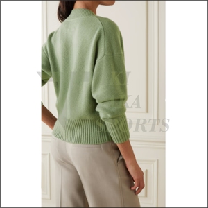 เสื้อคาร์ดิแกนถักมือคุณภาพสูงสำหรับทุกเพศ ลายปะติดปะต่อ กันยับ พิมพ์ลายเรืองแสง ปักลาย ถักด้วยคอมพิวเตอร์ - Product Image 5