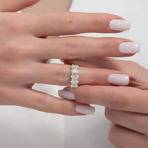 IGI/GIA Lab Grown Cut Diamond Vintage 14k jaune mariage/bague de fiançailles unisexe or blanc fin pour anniversaire fête-digne - Product Image 1