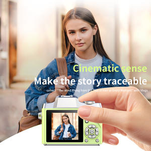 Mini appareil photo numérique en gros d'usine 1080P HD 64MP CMOS avec flash, filtre beauté, batterie rechargeable extensible 128 Go, cadeau pour étudiant - Product Image 4