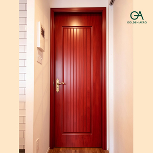 Puerta Interior de Madera Sólida Minimalista Golden Aero GA-26L, Diseño Moderno con Ranuras para Villa, Dormitorio, Apartamento, Alta Calidad - Product Image 3