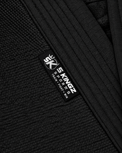 Pantalones Deportivos de Boxeo Negros Ajustados para Hombre 5 Kingz con Cintura Ajustable con Cordón y Logotipo Impreso - Product Image 6