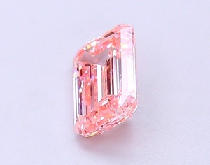 Diamant rose intense fantaisie de 0,98 carat, taille émeraude, cultivé en laboratoire CVD, clarté SI1, excellente taille, pierre précieuse non montée pour la création de bijoux - Product Image 2
