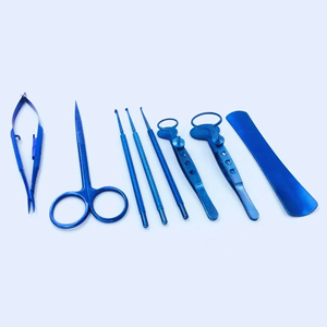 Juego de 8 Instrumentos Quirúrgicos Oftálmicos de Titanio para Caláziones, Herramientas Manuales Reutilizables para Cirugía Ocular en Clínicas Oftalmológicas - Product Image 1