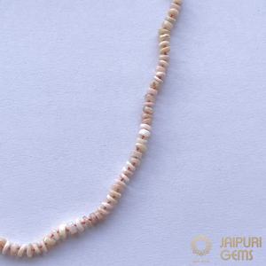 Jaipuri Gems Natural Peruvian Pink <b>Opal</b> Women's 4mm 6mm Smooth Heishi Beads Fashionable Stackable Layered <b>Necklace</b> - Product Image 3