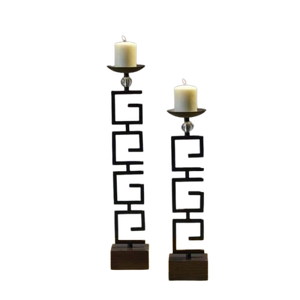 Handmade Stylish Metal Candle Holder With Antiquing finishing New Candle <b>Pillar</b> for Home and wedding decoration and design - Product Image 1
