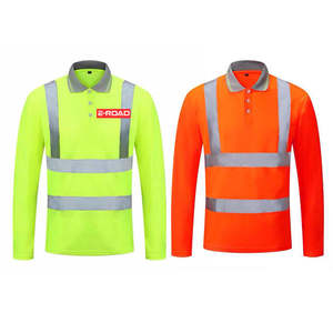 Camiseta Polo Reflectante de Alta Visibilidad, Manga Larga y Corta, Ropa de Trabajo de Seguridad, Uniforme Industrial Transpirable, Ropa de Seguridad de Neón - Product Image 1