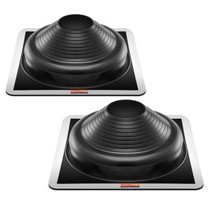 2 Pezzi Guarnizione Flessibile in EDPM per Tubi di Copertura, Resistente alle Alte Temperature (67°F), per Tubi da Tetto con Diametro Esterno da 6 3/4\" e 14\", Prodotto Essenziale per Tettiere - Product Image 1