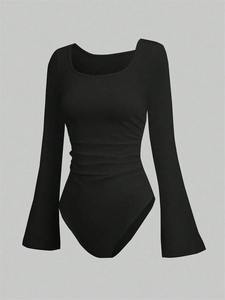 Combinaison de bain femme 2026 sans manches, couleur unie, confortable, légère, design unique, qualité supérieure - Product Image 3