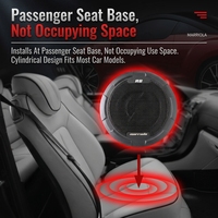 Subwoofer actif de voiture de 8 pouces et amplificateur mono 170W RMS, tube de basses sous le siège pour système audio automobile