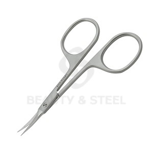 Ciseaux à cuticules professionnels ultra-fins avec pointes courbées ultra-affûtées et corps en acier inoxydable pour des soins de précision - Product Image 2