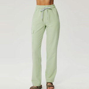 Pantalon de travail pour infirmières personnalisé, respirant et confortable en tissu Oxford, avec poches tendance pour l'extérieur, conception OEM 2026, logo personnalisé - Product Image 1