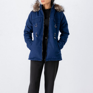 Manteau parka d'hiver pour femme, doublé polaire, chaud, à capuche, imperméable, confortable, pour l'extérieur, vente en gros - Product Image 1