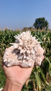 Magnifique boule de mordonite naturelle avec des spécimens minéraux de STILBITE - Product Image 2
