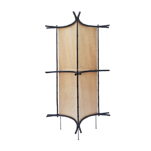 Lámpara de Pie Moderna Lantari con Bambú Cendani y Papel de Plátano, Control Táctil, Luz Cálida para Decoración de Interiores del Hogar - Product Image 1