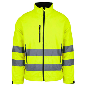 Chaqueta de Seguridad Deportiva con Capucha para Hombre, de Lona, Alta Visibilidad, Reflectante, con Logotipo Personalizado, Ropa de Trabajo para Exteriores - Product Image 4