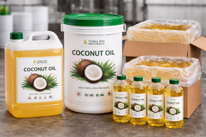 Huile de noix de coco biologique de qualité supérieure, huile de noix de coco liquide biologique naturelle en vrac - Product Image 3