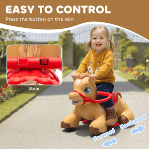 Cavallo a dondolo in legno per bambini - Product Image 6