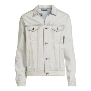 Veste en jean légère 100 % coton pour homme, coupe classique, boutonnée, style streetwear, respirante, pour l'automne/hiver/printemps - Product Image 4