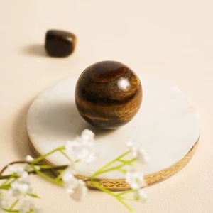 High-Polished Natural Yellow Tiger Eye <b>Crystal</b> Ball Handmade Star Quality Quartz Gemstone Semi-Precious Stone Dynamic <b>Crystal</b> - Product Image 2