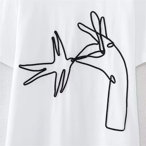 T-shirts en coton écologiques pour femmes avec logo personnalisé, été, haute qualité, couleur unie, manches courtes, coupe ajustée, col rond, séchage rapide - Product Image 4