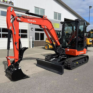 Kubota <b>Mini</b> Excavator KX040-5 Red Track Mounted With Bucket And Blade Kubota KX 019-4 <b>mini</b> excavator - Product Image 1