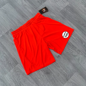 Conjunto de Camiseta y Pantalones Cortos Deportivos Personalizados Dri Fit Academy - Conjunto Deportivo Color Carmesí Brillante para Hombre - Product Image 5